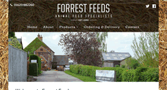 Desktop Screenshot of forrest-feeds.co.uk